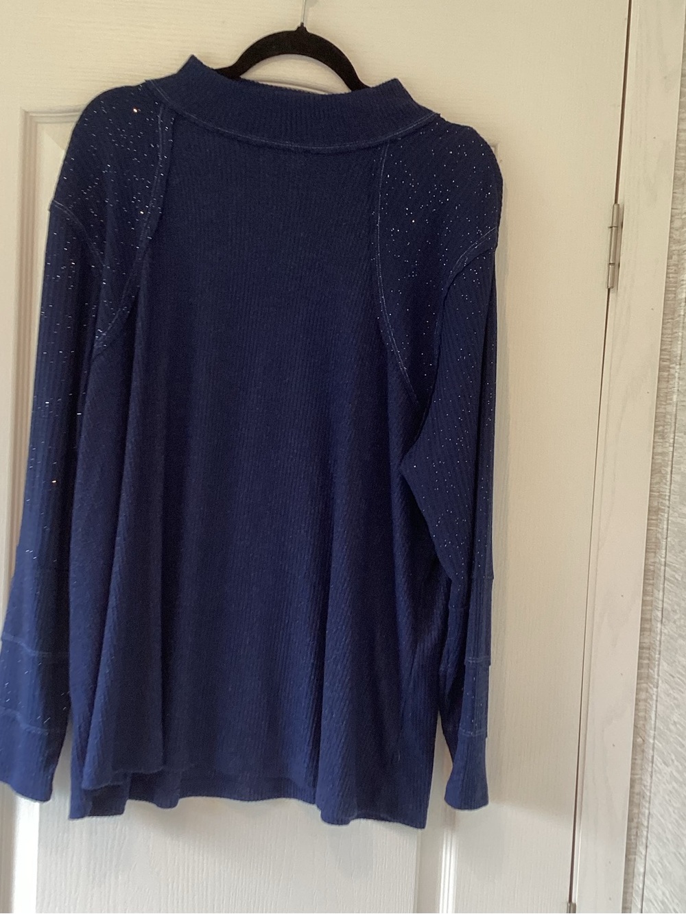 Maurices Navy Blue Sparkle Turtleneck Sweater 3XL BNWT